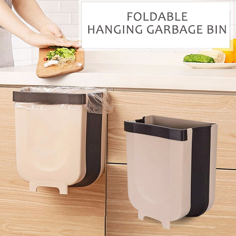Wall Mounted Folding Garbage Bin