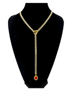Crystal Charm Slip Chain