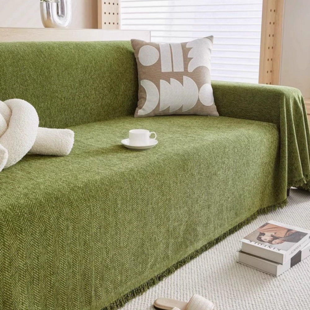Textured Minimalist Sofa Cover