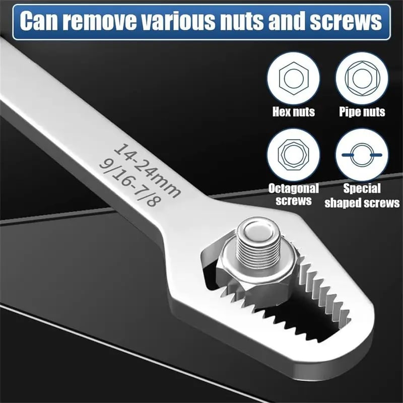 8-24mm Double-Ended Self-Tightening Torx Wrench for Auto Repair