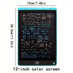Digital LCD Writing Tablet with Stylus Pen – Reusable Wipeable Dry-Erase Doodle & Drawing Board