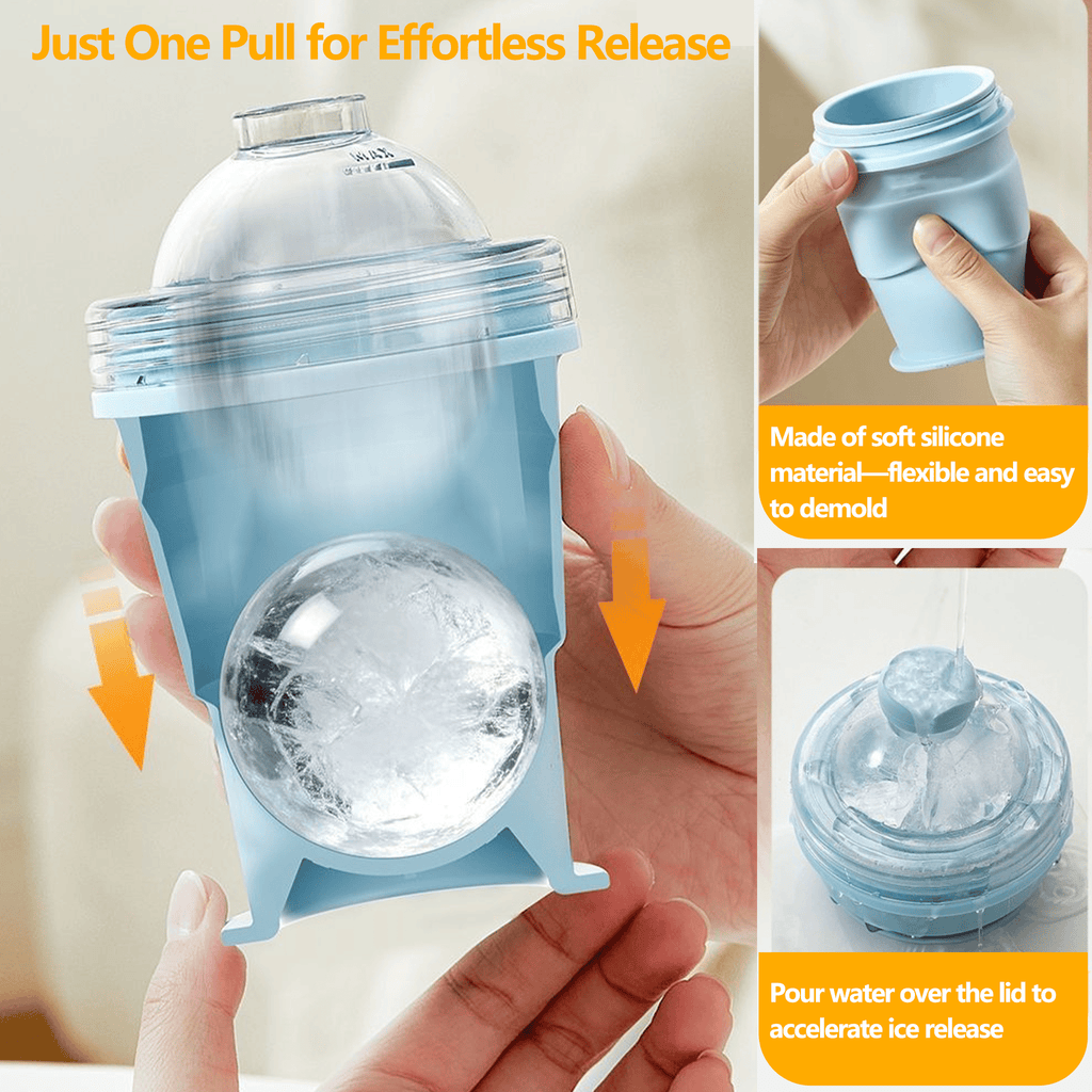 Foldable Silicone Ice Ball Drink Cup
