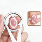 Hollow Ring Cat Eye Magnet For Nails, Easy Operation Nail Art Tool