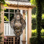 Baroque Style Solar Garden Lantern – Vintage Outdoor Light for Patio, Yard and Pathway Decor