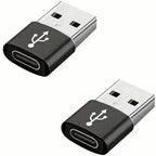 2-Pack: Mini USB to Type-C Adapters – File Transfer for Android Phones