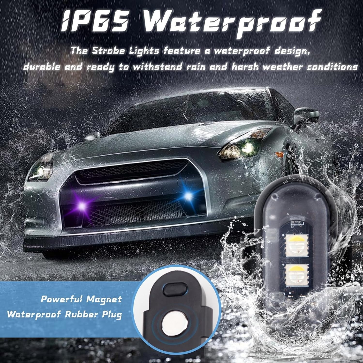Wireless RGB Car LED Strobe Lights – Colorful Interior Atmosphere Lighting