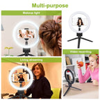 9" Dimmable LED Ring Light with Tripod