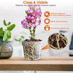 9-Piece: Orchid Pots Clear Reusable Plastic Flower Plant Nursery Planter