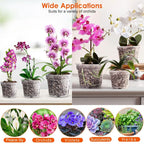 9-Piece: Orchid Pots Clear Reusable Plastic Flower Plant Nursery Planter