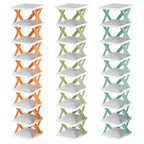 9-Tier Narrow Entryway Shoe Rack Plastic Vertical Shoe Organizer
