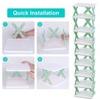 9-Tier Narrow Entryway Shoe Rack Plastic Vertical Shoe Organizer