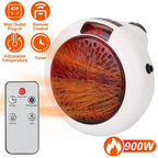 900W Portable Heater Fan with Remote Control