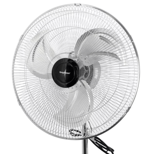 Impress 18-Inch Chrome Hi-Speed Industrial Standing Oscillating Fan