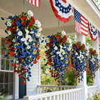 Patriotic Style Hanging Bouquet Ornament for USA 250th Anniversary Festival Decor