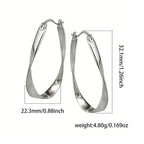 925 Silver Hypoallergenic Elegant Retro Style Earrings