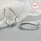 925 Silver Hypoallergenic Elegant Retro Style Earrings