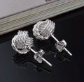 925 Silver Love Nut Stud Earrings