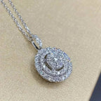 925 Silver Zirconium Oxide Collarbone Necklace