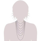 925 Solid Italian Silver Round Box Necklace
