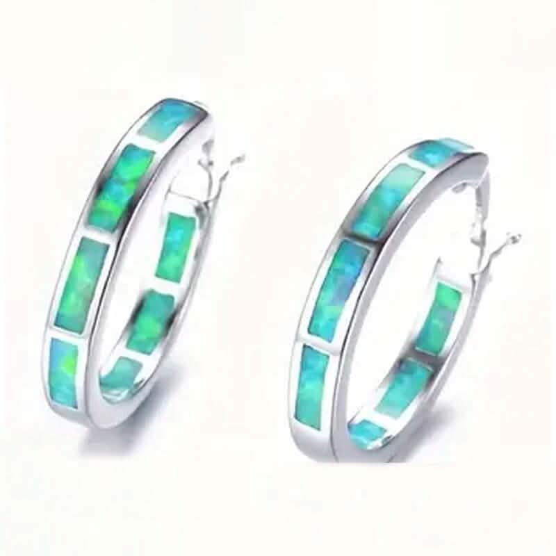 925 Sterling Silver Circular Hoop Earrings