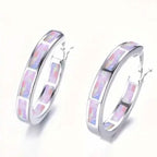 925 Sterling Silver Circular Hoop Earrings