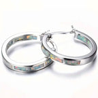 925 Sterling Silver Circular Hoop Earrings