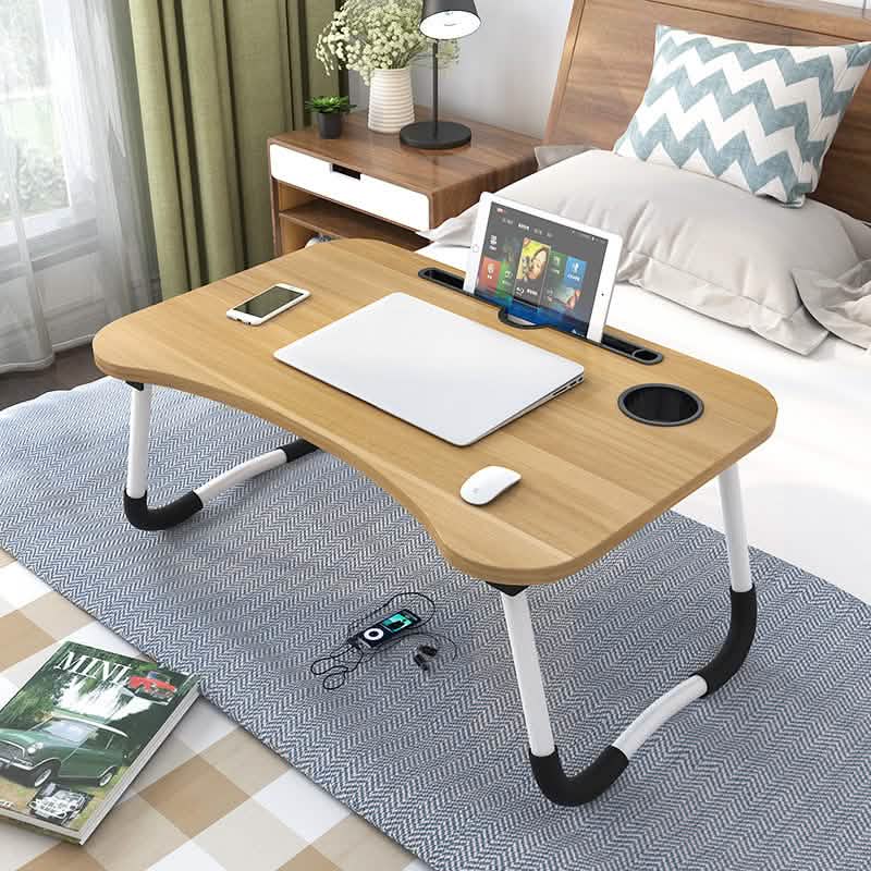 Notebook folding computer table