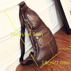 Genuine Leather Crossbody Sling Bag (Unisex)