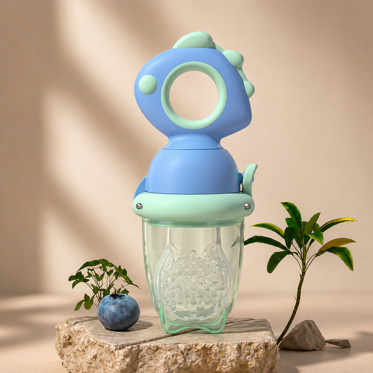 Baby Fruit Feeder with Silicone Teether