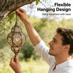 Baroque Style Solar Garden Lantern – Vintage Outdoor Light for Patio, Yard and Pathway Decor