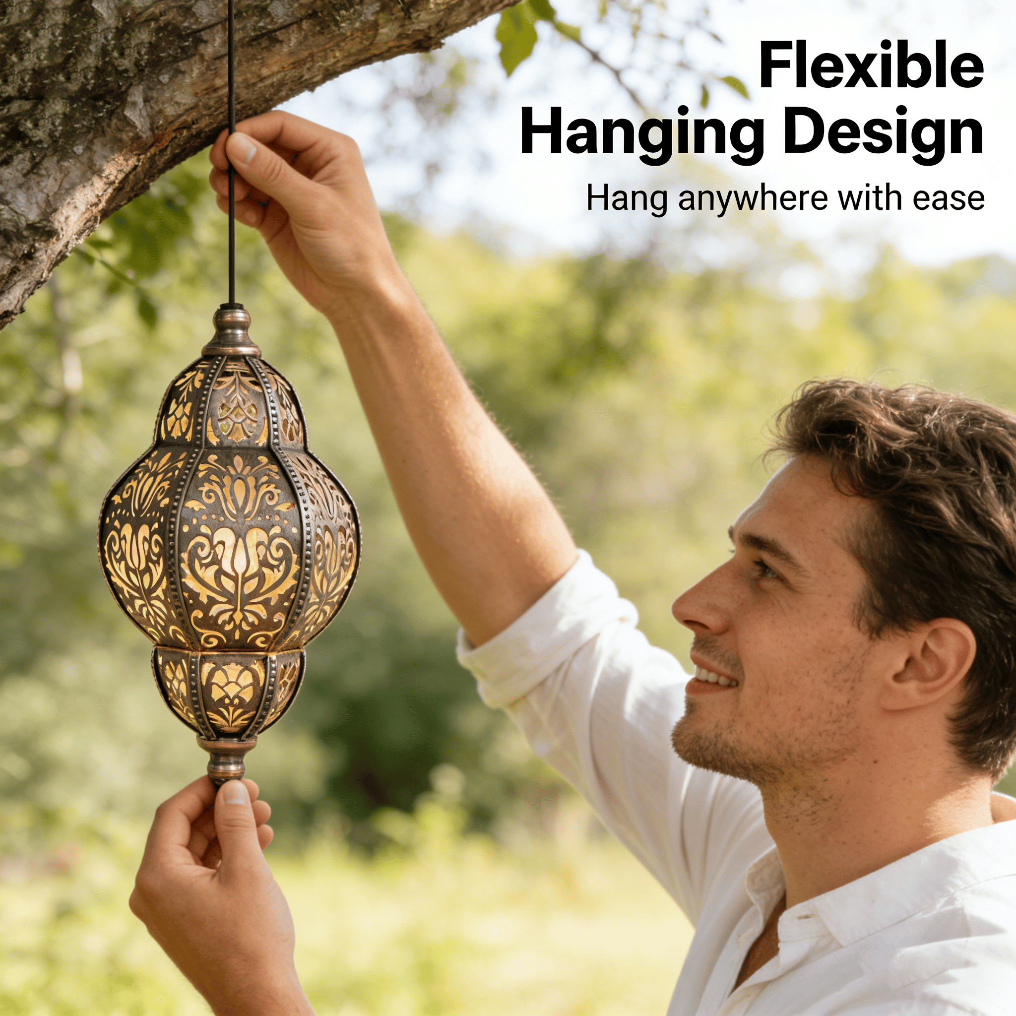 Baroque Style Solar Garden Lantern – Vintage Outdoor Light for Patio, Yard and Pathway Decor