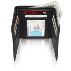 Genuine Leather Trifold Wallet – ID Window, RFID Blocking