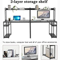 94.6 Inch Modern Two Person Computer Desk