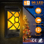 96 LEDs Waterproof Flame Solar Lights Outdoor