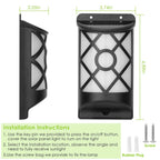 96 LEDs Waterproof Flame Solar Lights Outdoor