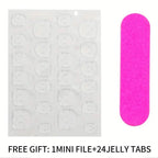96-Pieces: Short Square Acrylic Press-On Nails