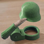 Soldier Salute Themed Reusable Beer Bottle Helmet