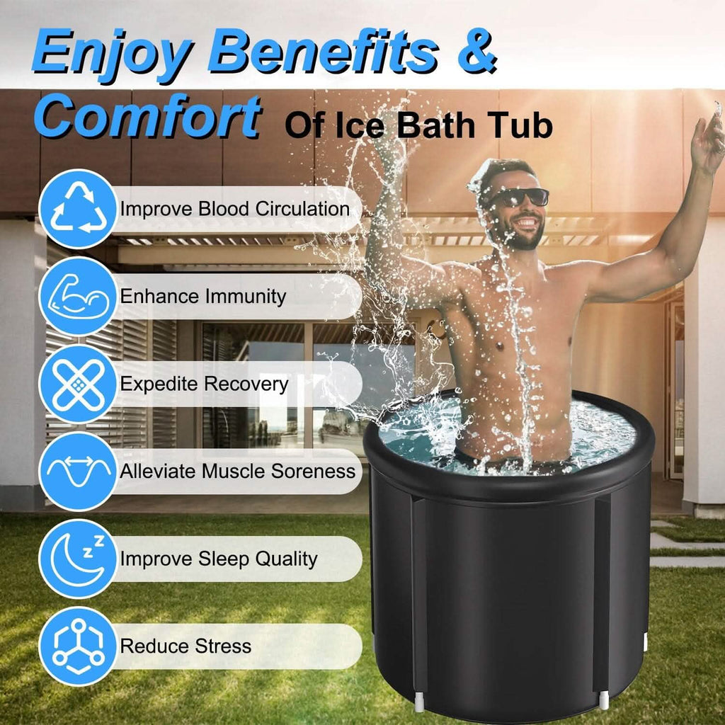 97 Gal Large Size Ice Bath Tub with Cover