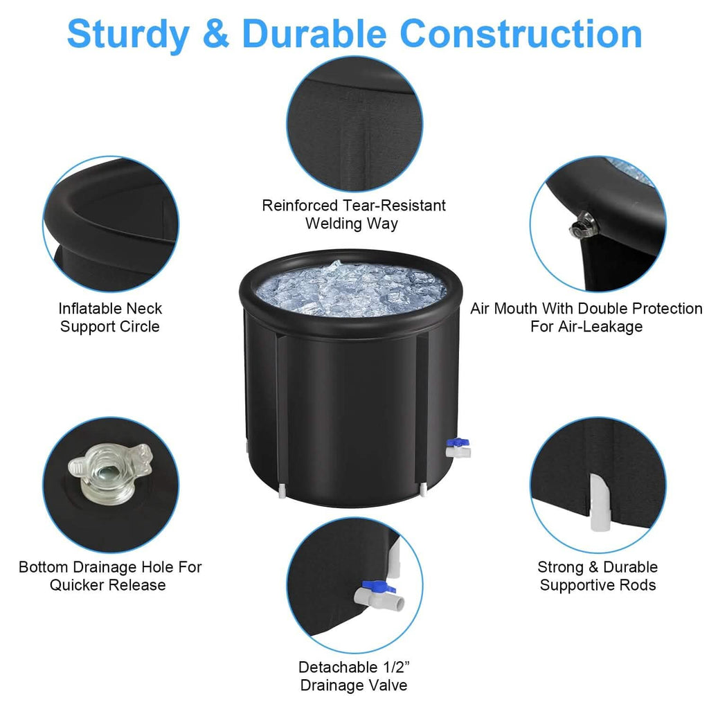 97 Gal Large Size Ice Bath Tub with Cover