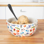 Ceramic Paw Lover Soup or Salad Bowl - Set of 4