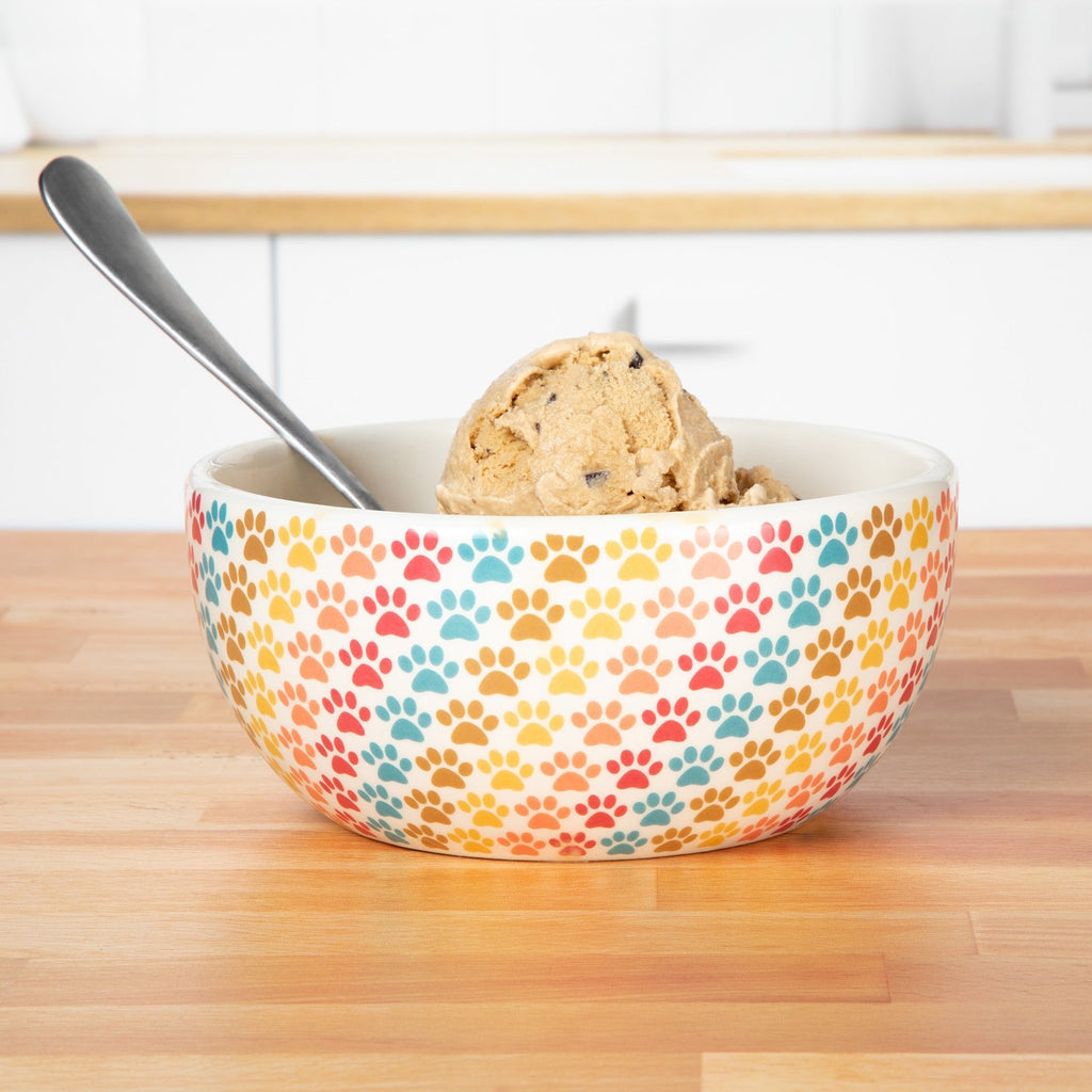 Ceramic Paw Lover Soup or Salad Bowl - Set of 4