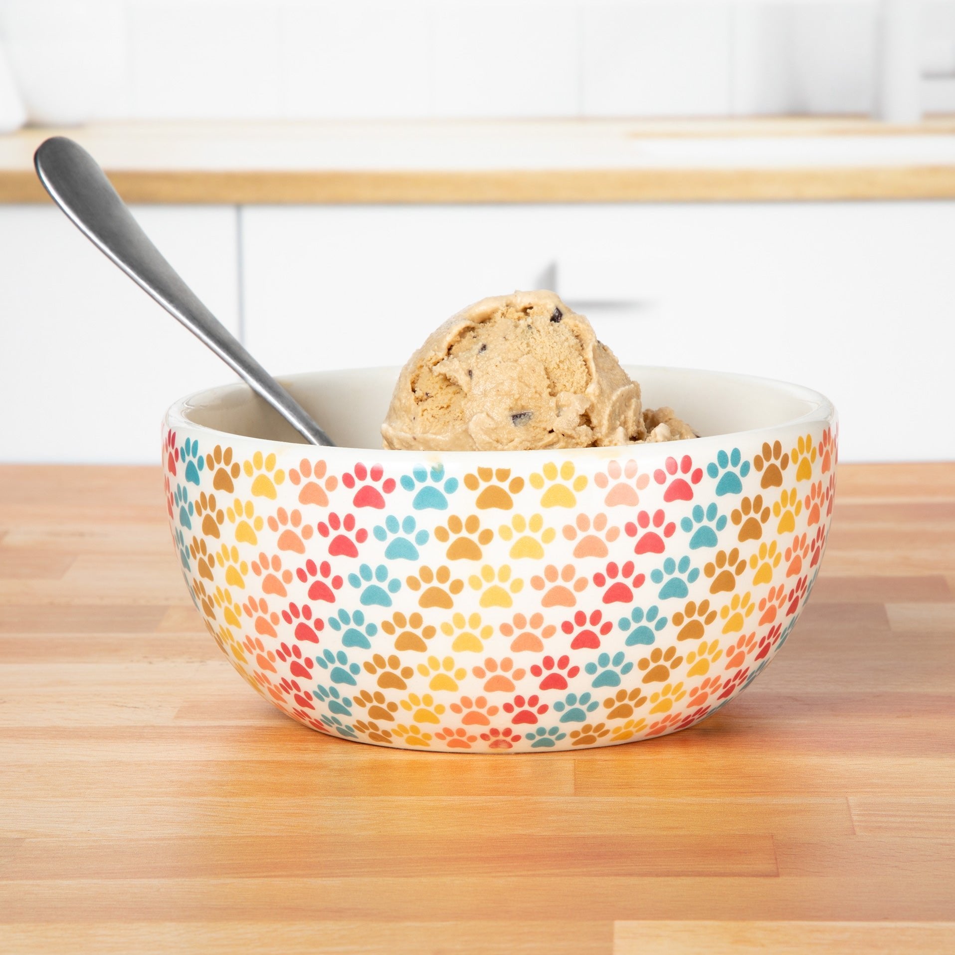 Ceramic Paw Lover Soup or Salad Bowl - Set of 4