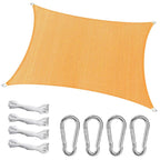 98% UV Block Awning Shelter Rectangle Shade Sails Top Canopy