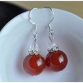 Natural Jadeite Bead Earrings