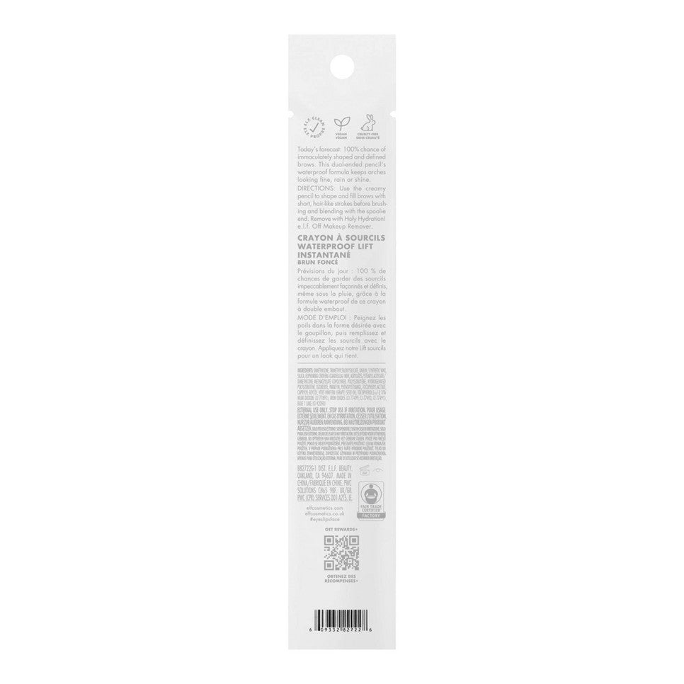 2-Pack e.l.f. Instant Lift Waterproof Brow Pencil – Deep Brown