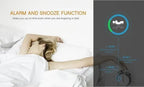 Digital Alarm Clock Smart Mirror Desktop Bedside Nightlight