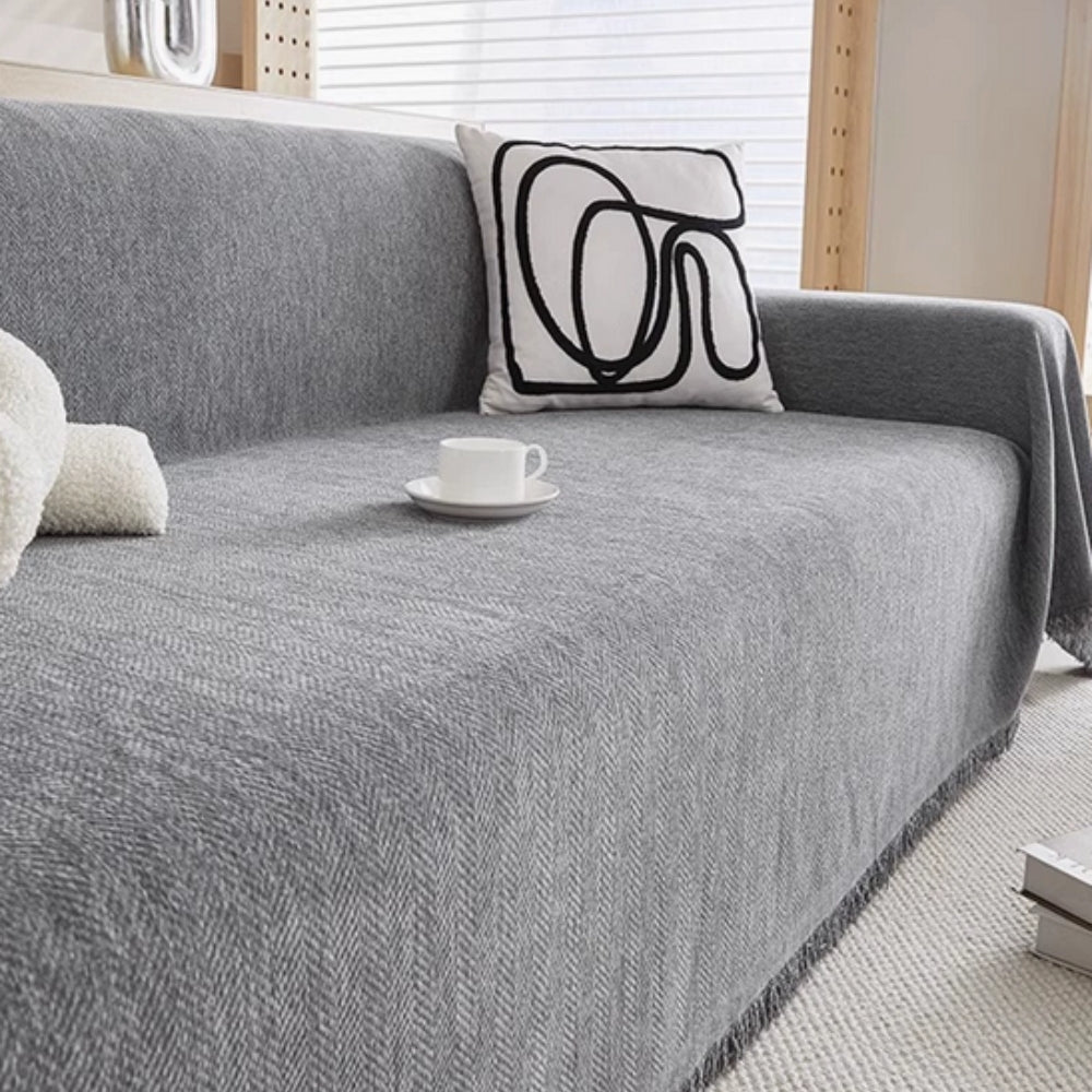 Textured Minimalist Sofa Cover