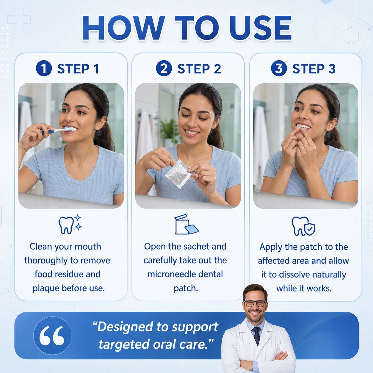 Fast-Dissolving Tooth & Gum Care Oral Strips – Daily Oral Wellness Support