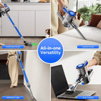 Cordless Vacuum Cleaner with LED Light & Removable Battery