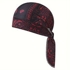 Paisley Pattern Durag Adjustable Head Wrap, Breathable Quick-Dry Helmet Liner
